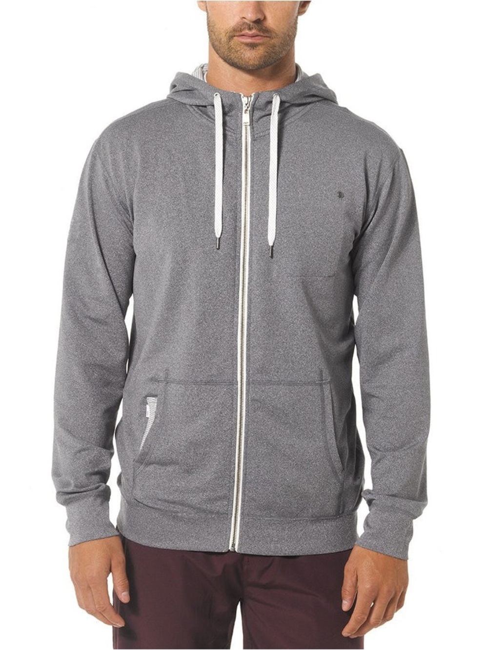 Men’s Vuori Full-Zip Movement Hoodie Sweatshirt Green - size M